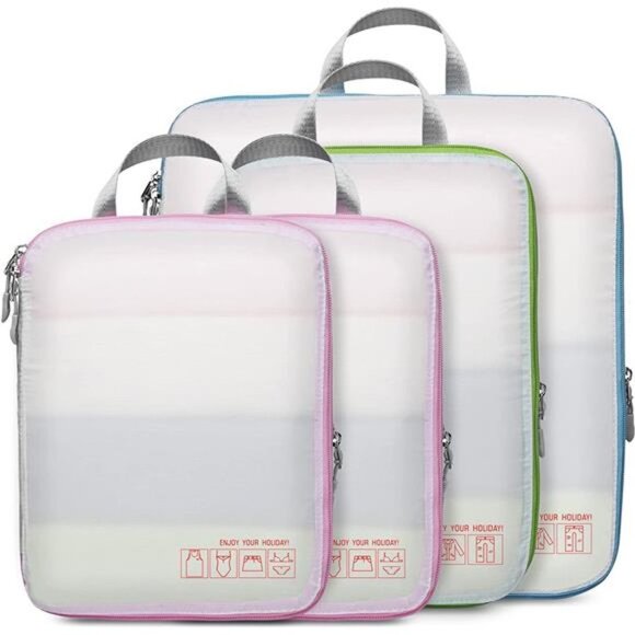 Compression Packing Cubes for Travel, Cambond Luggage Organizers Compression - Picture 1 of 6